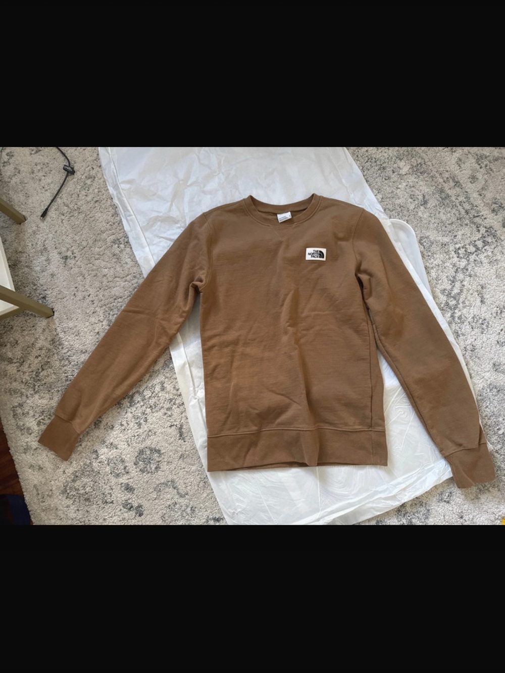 The North Face Men's Chest Logo Crewneck in Brown